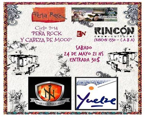 Afiche de difusin y volante que te daban al ingresar. Imagen tomada del perfil de Facebook de  Rincn Casa Cultural.