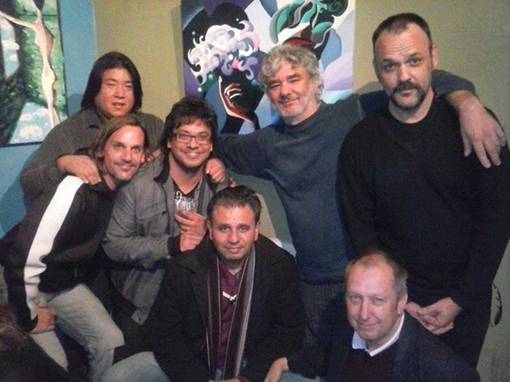 Previo a tocar: Jinetes Negros, Felipe Surkan y Hugo Lagar.
